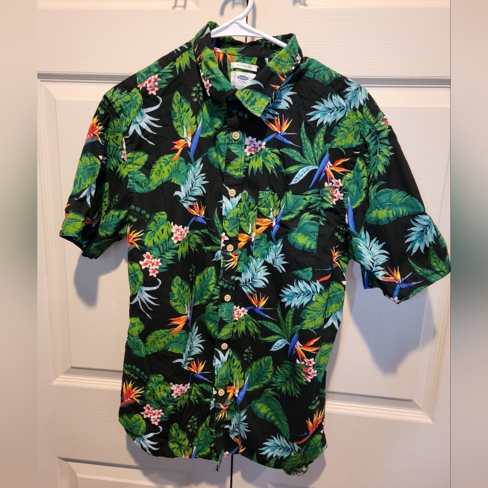 Old Navy Men's Floral Shirt